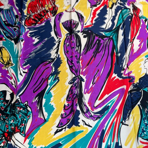 Vintage Balenciaga Silk Scarf – Paris Musées –1957  Fashion Collection - Picture 2 of 15